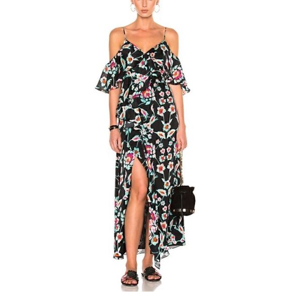 TANYA TAYLOR 100% Silk Mosaic Floral Lorena Dress - Picture 1 of 9